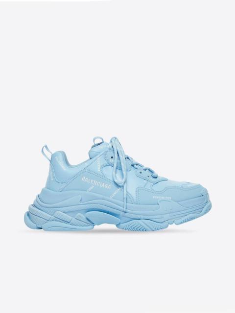 Women's Allover Logo Triple S Sneaker in Blue/grey/white