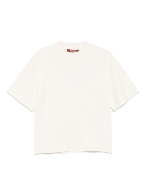 mock-neck T-shirt