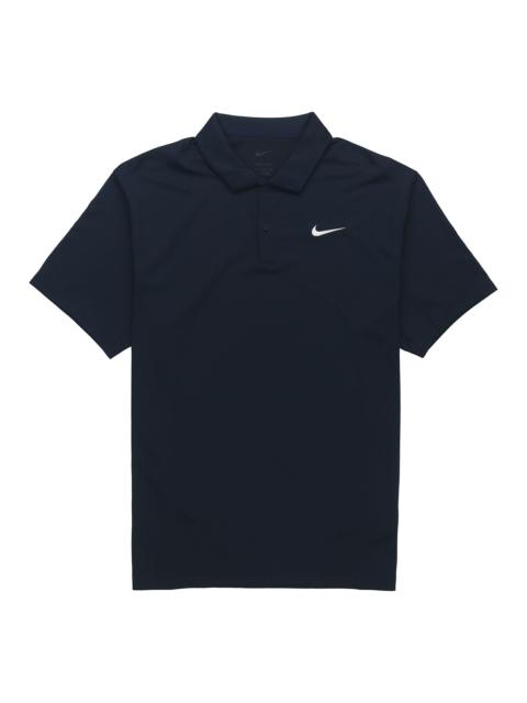 Nike Court Dri-Fit Tennis lapel Short Sleeve polo Navy Blue DH0858-451