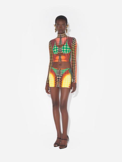 RE-EDITION - THE BROWN DOTS MINI SKIRT