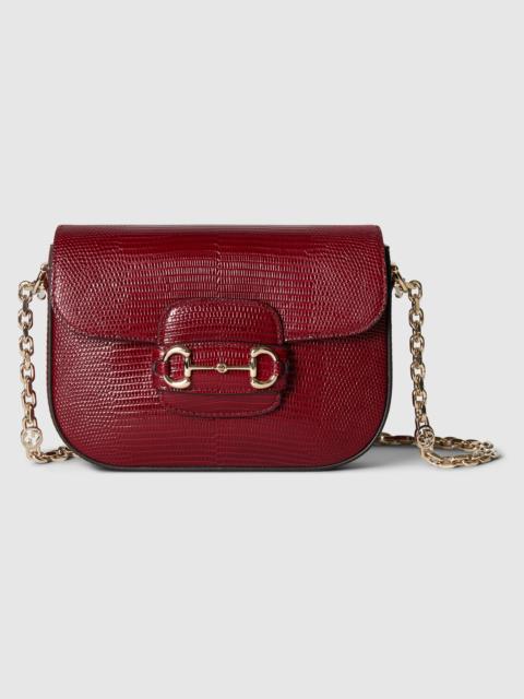 Gucci Horsebit 1955 lizard mini bag