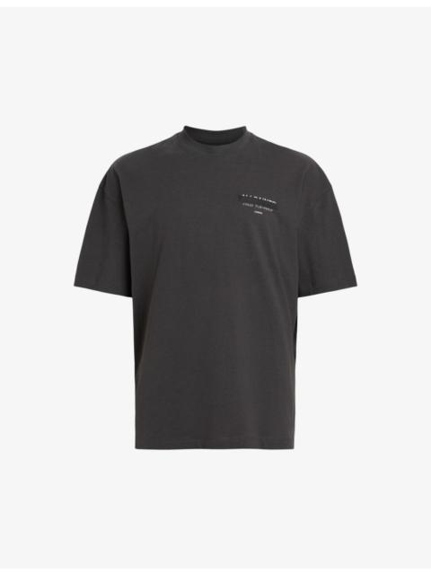 Redact Embroidered-Box Cotton T-Shirt