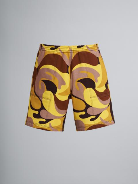 50S CAMO PRINT BRUSHED SWEATSHIRT COTTON BERMUDA SHORTS