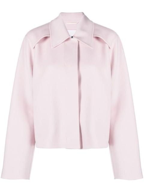 collared wool jacket