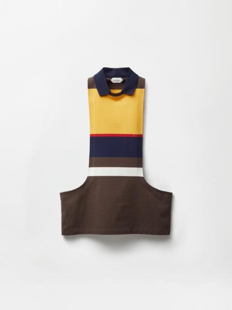 Striped Cotton-Jersey Tank Top