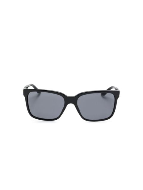 Medusa-plaque square-frame sunglasses