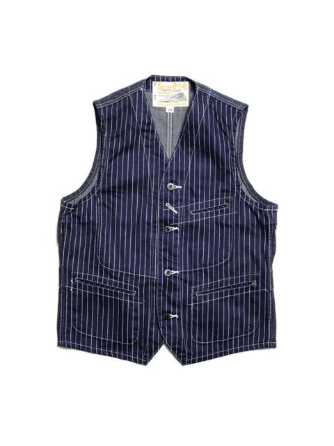 9oz. Wabash Stripe Work Vest - SC12654