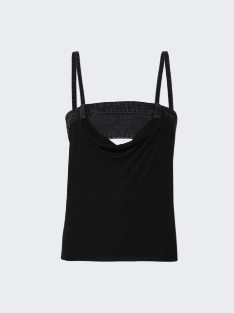 Draped Duo Bustier Black