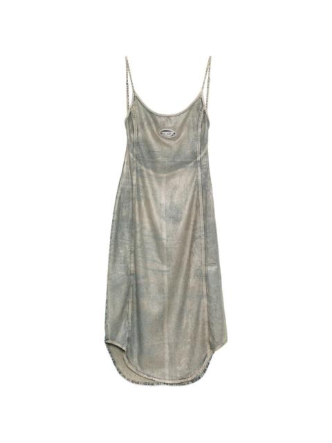 De-Vera-S logo-detail midi dress