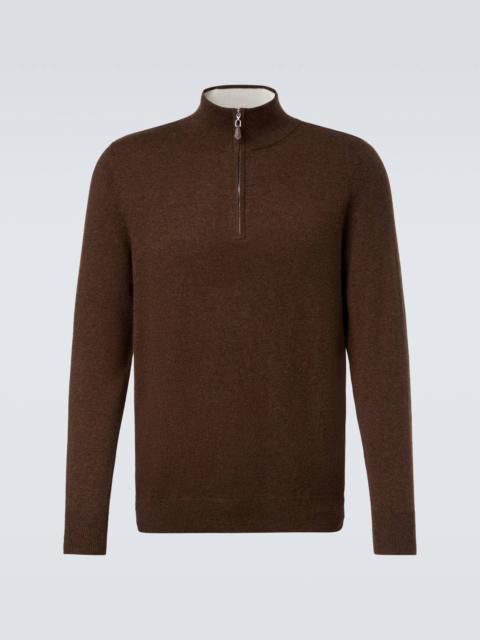Mr Fenchurch cashmere half-zip sweater