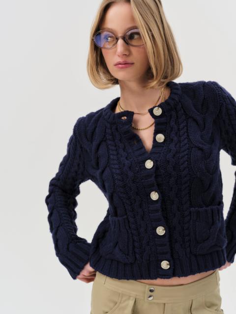 Emily Cable Knit Cardigan