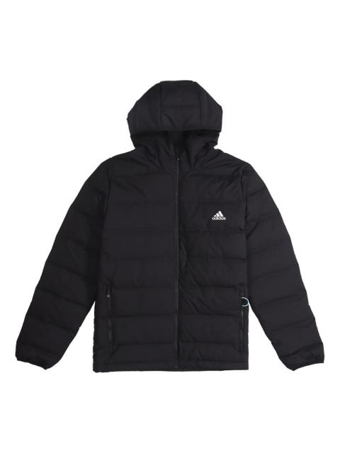 adidas Helionic Ho Jkt Stay Warm Sports hooded down Jacket Black BQ2001