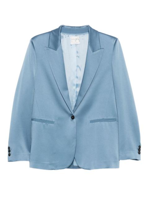 peak-lapel single-breasted blazer