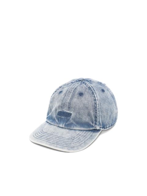 logo denim baseball cap