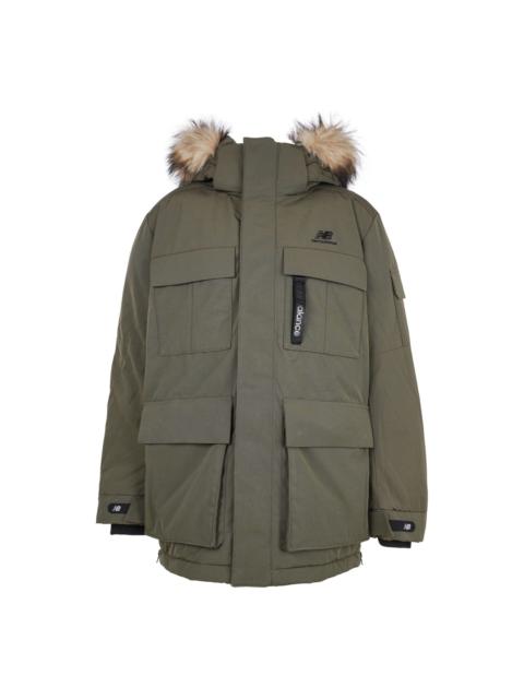 New Balance Warm Long Down Jacket 'Military Green' NPA46021-KH
