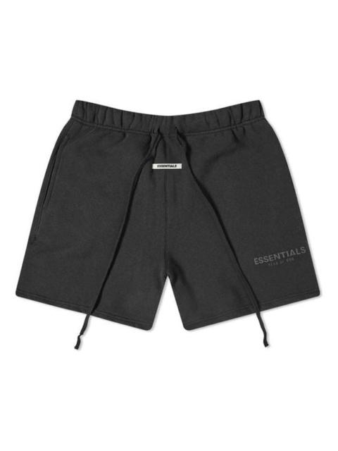 Fear of God Essentials SS20 Fleece Shorts Dark Slate Stretch Limo Black FOG-SS20-284