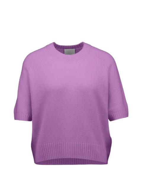 short-sleeve cashmere sweater