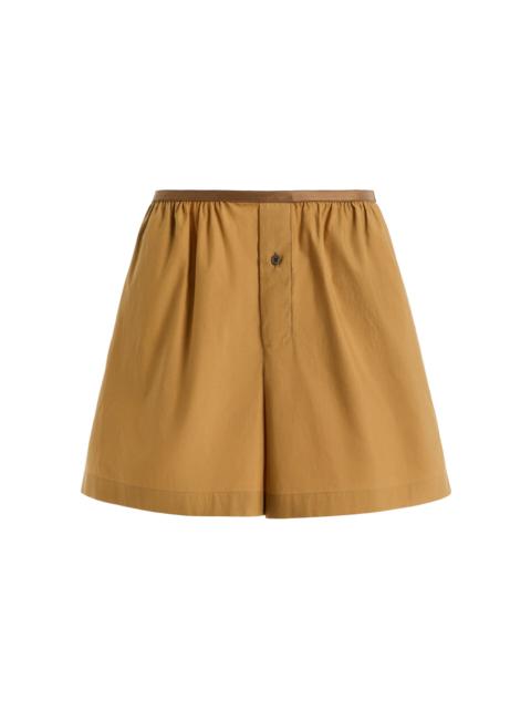 Cotton-Silk Boxer Shorts brown