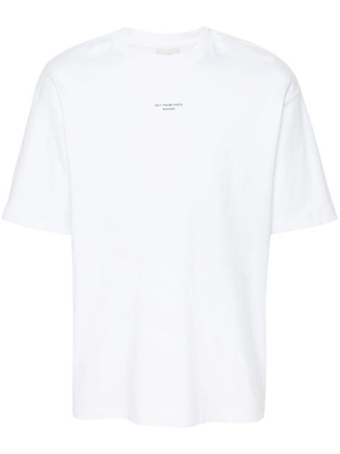 Drole De Monsieur Slogan-print Cotton T-shirt