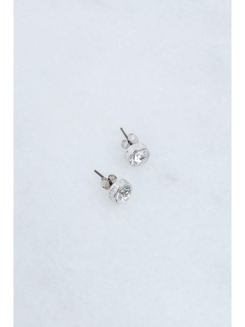 Hand Set European Crystal Solitaire Stud Earrings