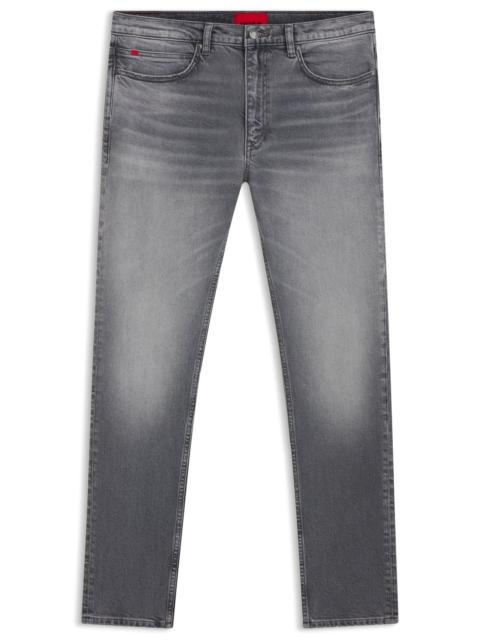 GREY EXTRA-SLIM-FIT JEANS IN STRETCH DENIM
