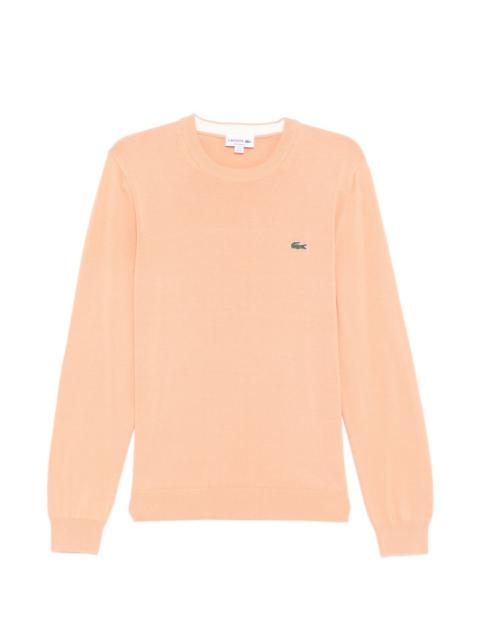 logo-patched  crew-neck sweater