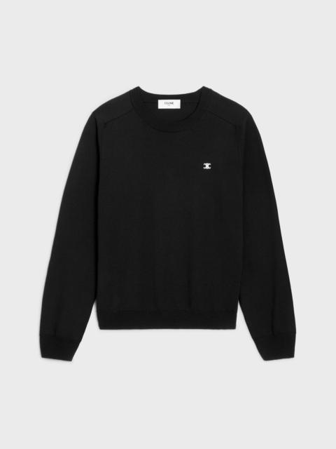triomphe crew neck sweater in wool