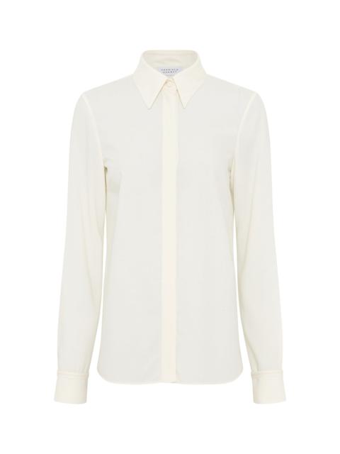 Cruz Shirt in Ivory Cashmere