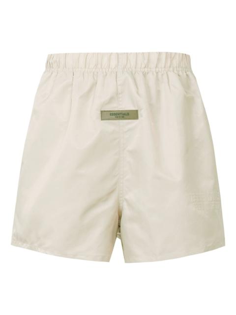 Fear of God Essentials FW22 Nylon Running Shorts Egg Shell FOG-FW22-37