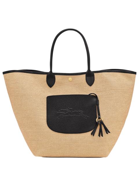 Le Pliage Collection L Basket bag Black - Canvas