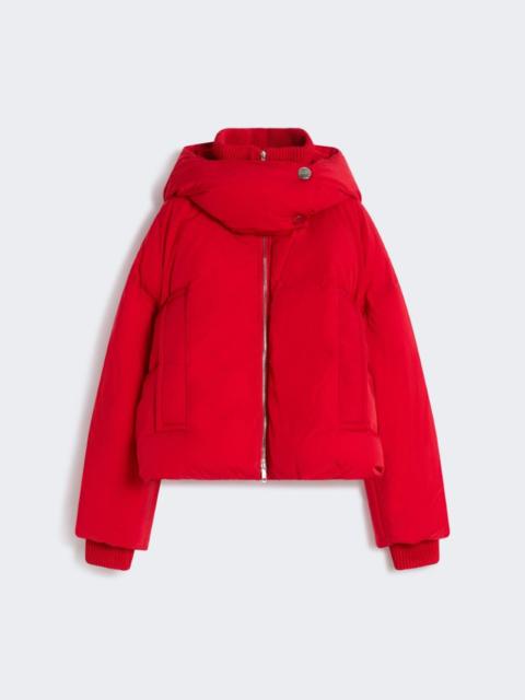 Water-repellent short down jacket - RED
