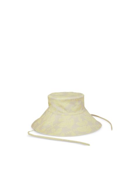 floral-print bucket hat