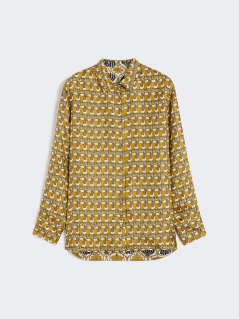TIMES Reversible printed silk shirt