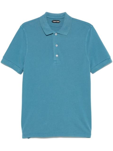piqué-weave polo shirt