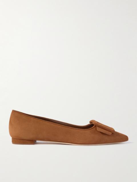 Maysale Suede Point-toe Flats