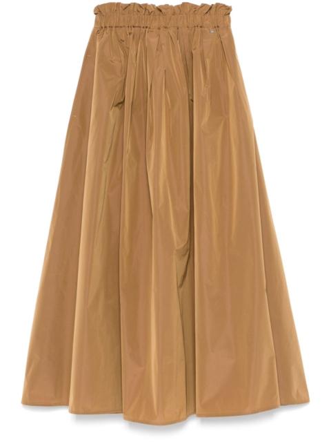 elasticated-waistband maxi skirt