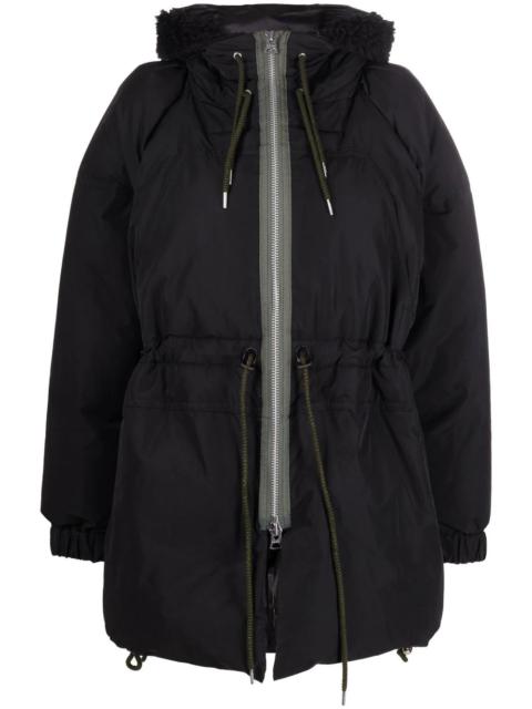 drawstring hooded parka