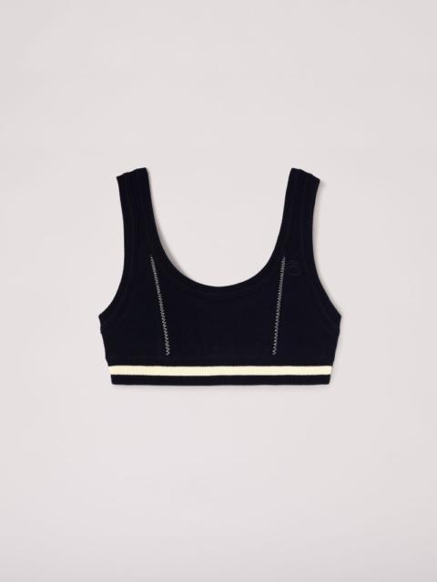 CONTRAST STITCH BRA TOP