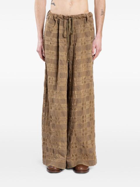 Pilly textured trousers