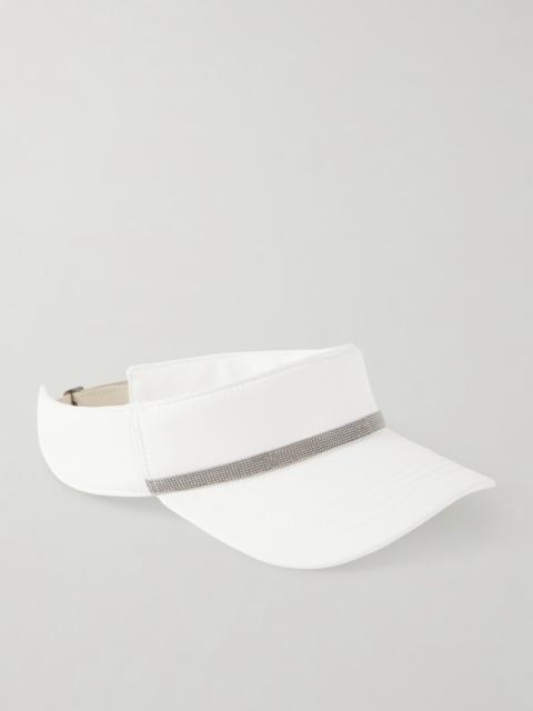 Embellished Nylon Visor
