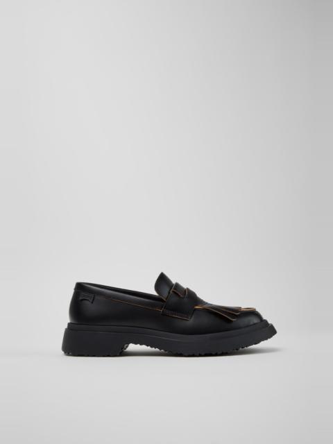 Black Leather Moccasins for Women.