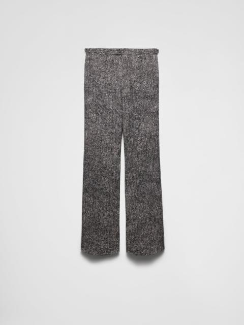 Printed cotton gabardine pants