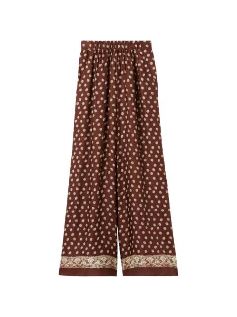 floral-print palazzo pants