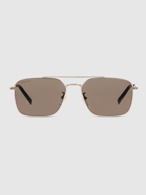 Specialized fit rectangular sunglasses