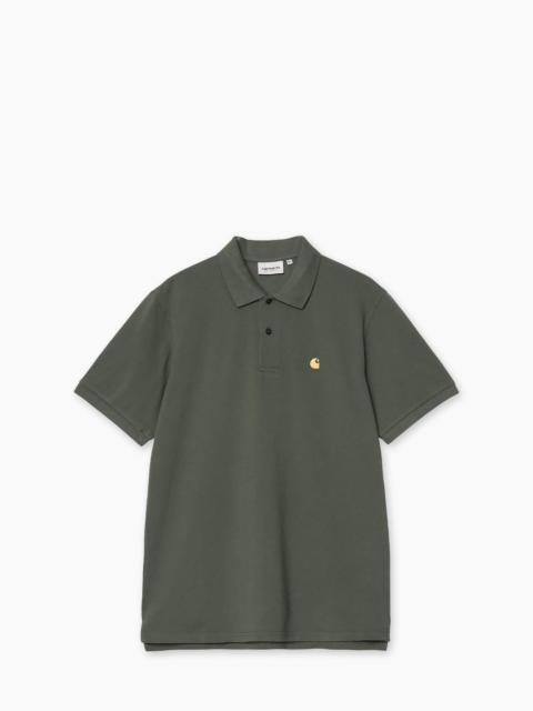 CARHARTT WIP S/S CHASE PIQUE POLO LEAF/GOLD