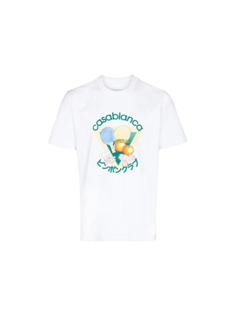 Casablanca Masao San Table Tennis T-shirt White
