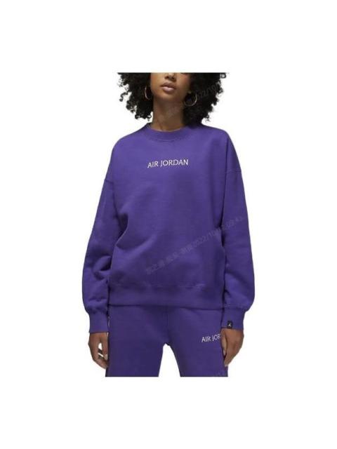 (WMNS)Air Jordan Worldmark Crewneck Sweatshirt 'Purple' DV6470-514