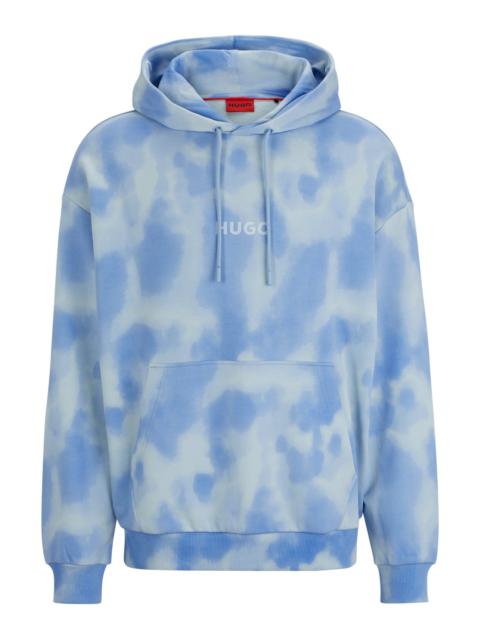 OVERSIZE-FIT HOODIE IN COTTON WITH SEASONAL PRINT