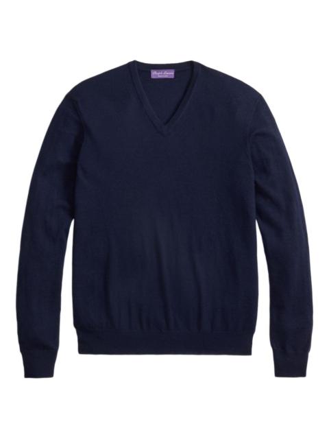 V-neck cashmere sweater