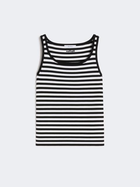 MXPCIPPO Viscose crêpe yarn sleeveless jumper - BLACK